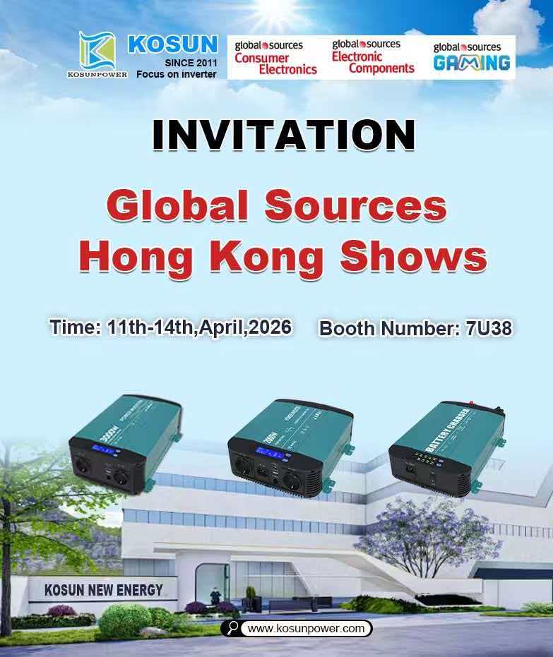 KOSUN ad Showcase ad MMXXVI Global fontes Hong Kong ostendit
